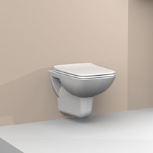 Turkuaz Cerastyle Duru Asma Klozet + Yavaş Kapanır Kapak