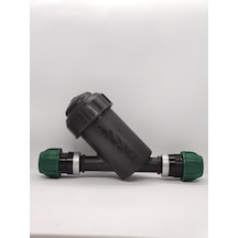 Plastik Damla Sulama Elek Filtre 1'' 32mm 2 Adet Kaplin Adatör