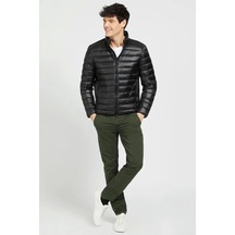 Guess Kadın Katlanabilir Dolgulu Ceket Siyah