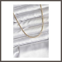 Bezos 14k Gold Renk Kaplama İnce Zincir Model Cm Kadın Kolye Nxrlvng