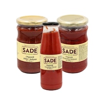 Sade Organik Domates+biber Salçası+domates Püresi