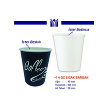 14 Oz Sıcak Bardak 1 Koli 1000 Adet