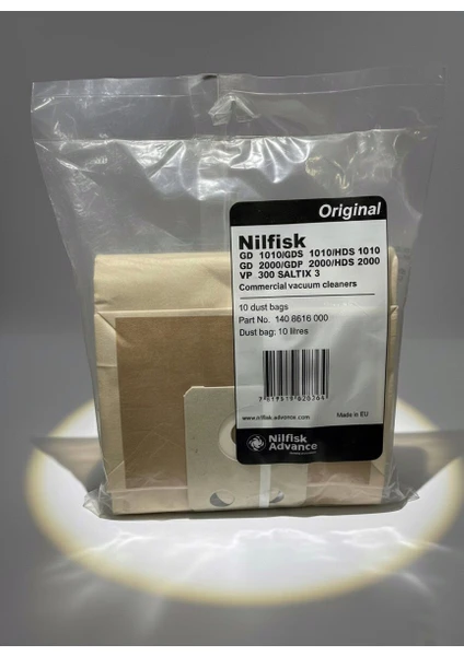 Nilfisk Toz Torbası Gd1010 Gd2000 Gds1010 Gdp2000 Vp300saltıx3 10 Lu