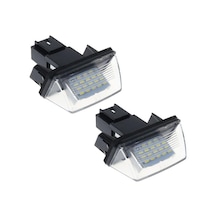 Yeni 1 Çift 18 Led Lisans Numarası Plaka Işıkları Lamba Peugeot 206 207 307 308 406 Citroen C3/c4/c5/c6