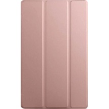 Lenovo M10 Hd X306f Kılıf Tablet Smart Kılıf - Rose Gold Arka Kapak