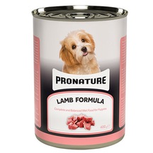 Pronature Kuzu Etli ve Pirinçli Parça Etli Konserve Yavru Köpek Maması 400 G