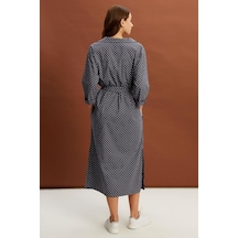 Alexandergardı Yakalı Kemerli Uzun Elbise B22-24800 001 Alexandergardı Yakalı Kemerli Uzun Elbise B22-24800 001