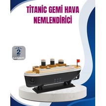 Hubrendy Tekno Dekoratif Gemi Modeli 7 Renk Işıklı Hava Nemlendirici Ve Oda Kokusu Difüzörü