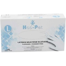 Haspet Pudrasız Eldiven Large 100'lü