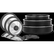 Leggno Aıo2252set7 All-ın-one Tıtanıum 7 Parça Sığ Tencere Seti