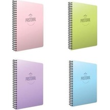 Gıpta Pastoral 72 Yp. A4 Spiralli Pp. Kapak Defter Seti Kareli 72 Yaprak 4'lü