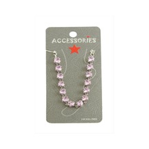 Zenviac456 Kalp Savoroski Zirkon Taşlı Halhal Zenviac45678 Pembe