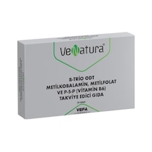 Venatura B-Trio Odt Metilkobalamin, Metilfolat ve P-5-P (Vitamin B6) Takviye Edici Gıda 30 Tablet