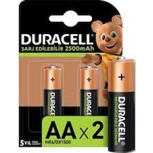 Duracell Kalem Pil 2500 Şarjlı (2Li)