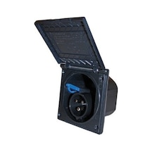 Cee Kapaklı Dış 220 Volt Elektrik Girişi Siyah Renkli