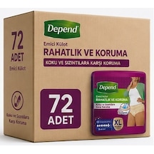 Depend Emici Külot Yetişkin Bezi Xl - Extra Large Kadın 72 Adet