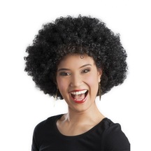 Parti Aksesuar Siyah Renk Kıvırcık Afro Bonus Peruk Parti Peruğu Çocuk