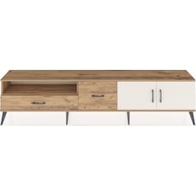 Arges Tv Ünitesi 2 Raflı 2 Çekmeceli 2 Kapaklı 220x30x51 Çam-aytaşı/çam Aytası/atlas Çam - Atlas Çam