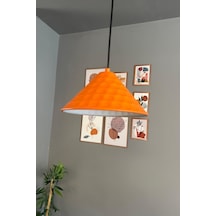 Rumy Turuncu Tekli Avize Sarkıt Ofis Showroom Salon Mutfak Avizeleri Turuncu