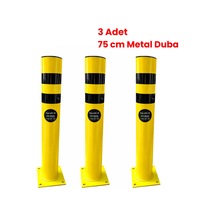 Metal Delinatör Kulaksız Sarı-siyah 3'lü Set