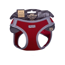 Doggie Havalı Dokuma Reflektör Serisi Küçük Irk Göğüs Tasması Kırmızı XS-30-34Cm Kırmızı