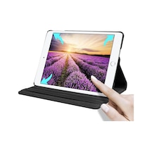 Ipad 4 Kılıf A1458 A1459 A1460 Uyumlu 360 Dönerli Tablet Kılıfı + Kalem Arka Kapak