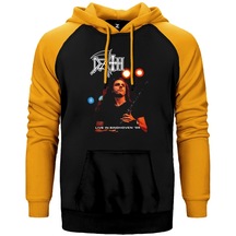 Death Live In Cottbus 98 Sarı Reglan Kol Kapşonlu Sweatshirt Sarı