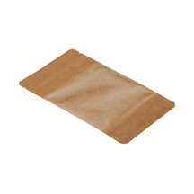 Packanya Kraft Geniş Pencereli Doypack 500'lü 13 x 22.5 + 3.5 CM