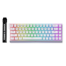 Mchose Ace68 E-sport White %65 Hall Effect Ice Blue Manyetik Swit