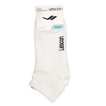 Lescon La-2184 Beyaz 2'Li Patik Çorap 36-40 Numara