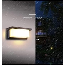 Bahçe Aydınlatması Led Işık 25cm E27 Duylu Zita Ultra Şapkalı Bahçe Duvar Aplik Su Geçirmez 4 Işık