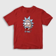 Presmono Unisex Çocuk Einstein Rick And Morty T-Shirt