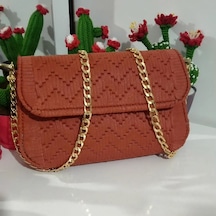 Amigurumi Kanvas Çanta Kiremit Renk Açık Kiremit