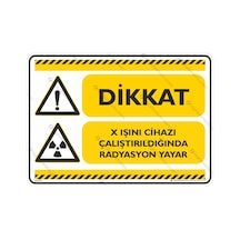 Dikkat X Işını Cihazı Çalıştığında Radyasyon Yayar