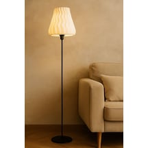 Soft Model Modern Salon / Oturma Odası Ahşap Ayaklı Lambader Siyah