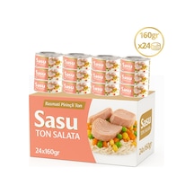 Sasu Basmati Pirinçli Ton Salata İri Parça 24 x 160 G