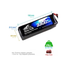 Leopard Power 3300 mAh 11.1V 3S 40C Lipo Batarya