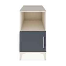 Kronos Komodin 2 Raflı Tek Kapaklı 44x59x80 Aytaşı-antrasit Aytaşı