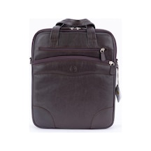 122 Model Hakiki Deri Dikey Evrak Çantası, Laptop-tablet Çantası Siyah.-125839 Siyah