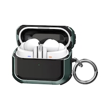 Samsung Galaxy Buds 3 Pro, Buds 3 Ve Buds 3 Fe İle Uyumlu Darbelere Karşı Ultra Güçlü Çift Renkli Sert Kenarlı Mat Silikon Kılıf Yeşil, Galaxy Buds 3 Pro/3/3 Fe