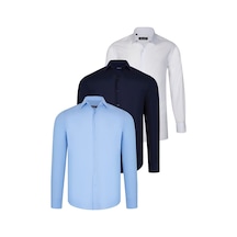 Üçlü Set G726 Dewberry Gömlek-beyaz-lacivert-mavi Beyaz-lacivert-mavi Üçlü Set G726 Dewberry Gömlek-beyaz-lacivert-mavi Beyaz-lacivert-mavi
