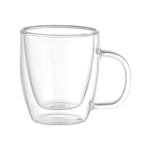 Leggno Vetro Çift Cam Kulplu Bardak 310 Ml 2'li Renkli