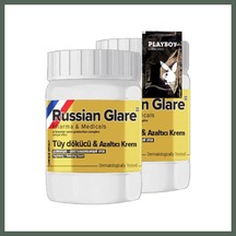 Bezos Playboy Rusian Glare Tüylere Krem Nano 2li X 50 Ml Rus Merhemi + Yanında Jel Bzstk