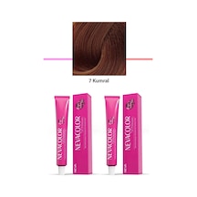 Hubrendy Tedarik 2 Li Set Premium 7 Kumral - Kalıcı Krem Saç Boyası 2 X 50 G Tüp