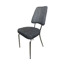 Evimeaksesuar Sümbül Sandalye Ortapedik Oturum, Ahşap Kasa Metal Ayak (524981772)