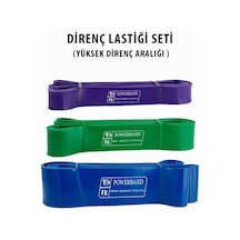 Powerband Direnç Lastiği ve Egzersiz Bandı Yüksek Direnç Seti 3 A