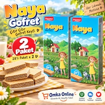Naya Gofret 28 Li Paket X 2 Adet Çikolata Dolgulu Çıtır Çıtır Bulgaristan Gofreti Balkan Atıştırmalığı