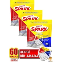 Sparx Bulaşık Makinesi Kapsülü 20'li X 3 Paket 60 Yıkama