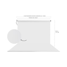 Hs Stüdyo Teknik 160x270cm Beyaz Fon Perdesi Seti