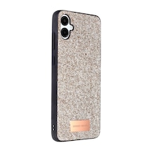Onegif Samsung Galaxy A06 Bright Simli Kapak - Gold 0.2M-Çok Renkli